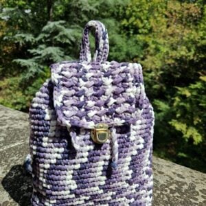 sac à dos fait mains crochet