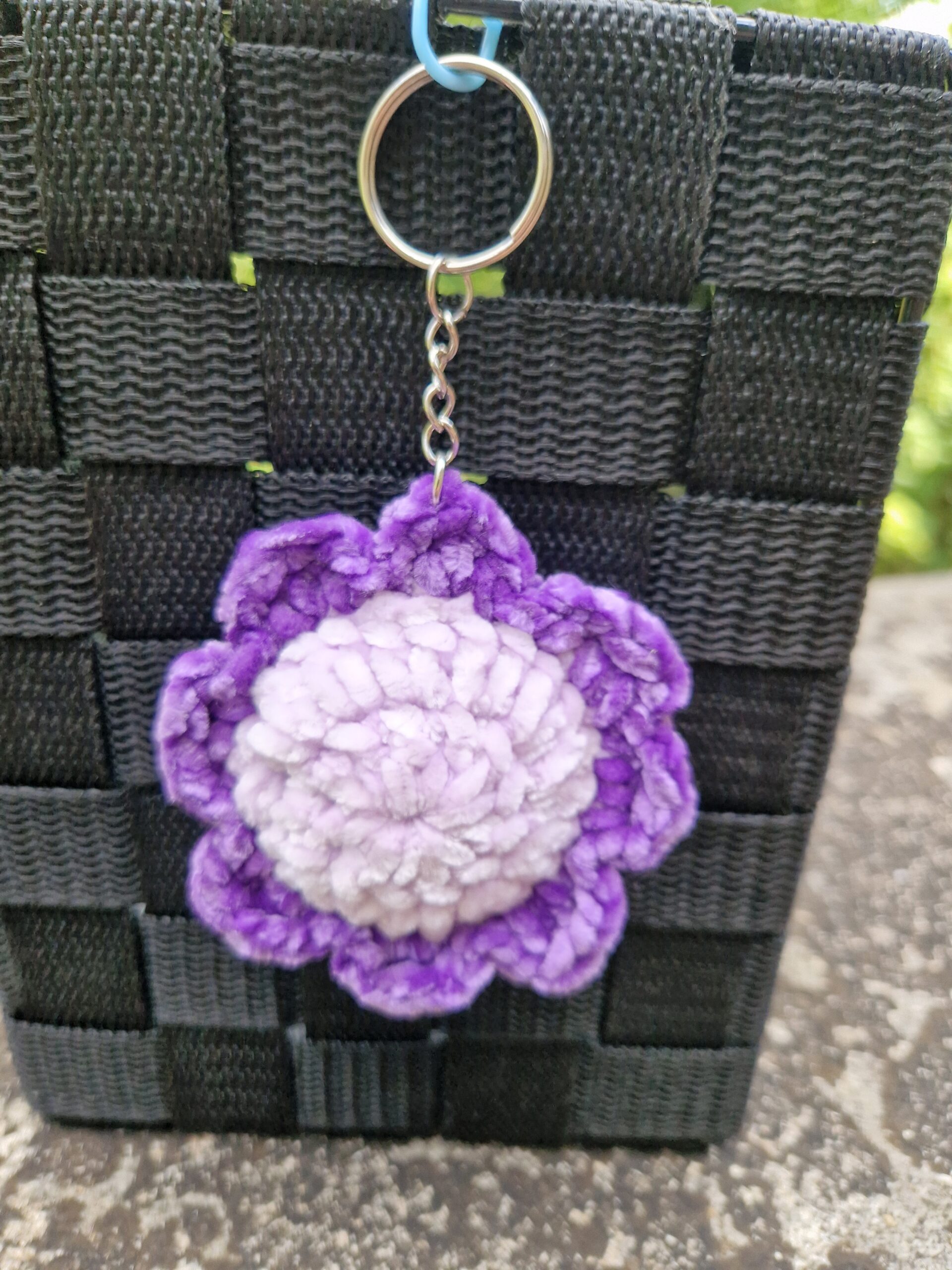 Porte-clé fleur violette – Image 4