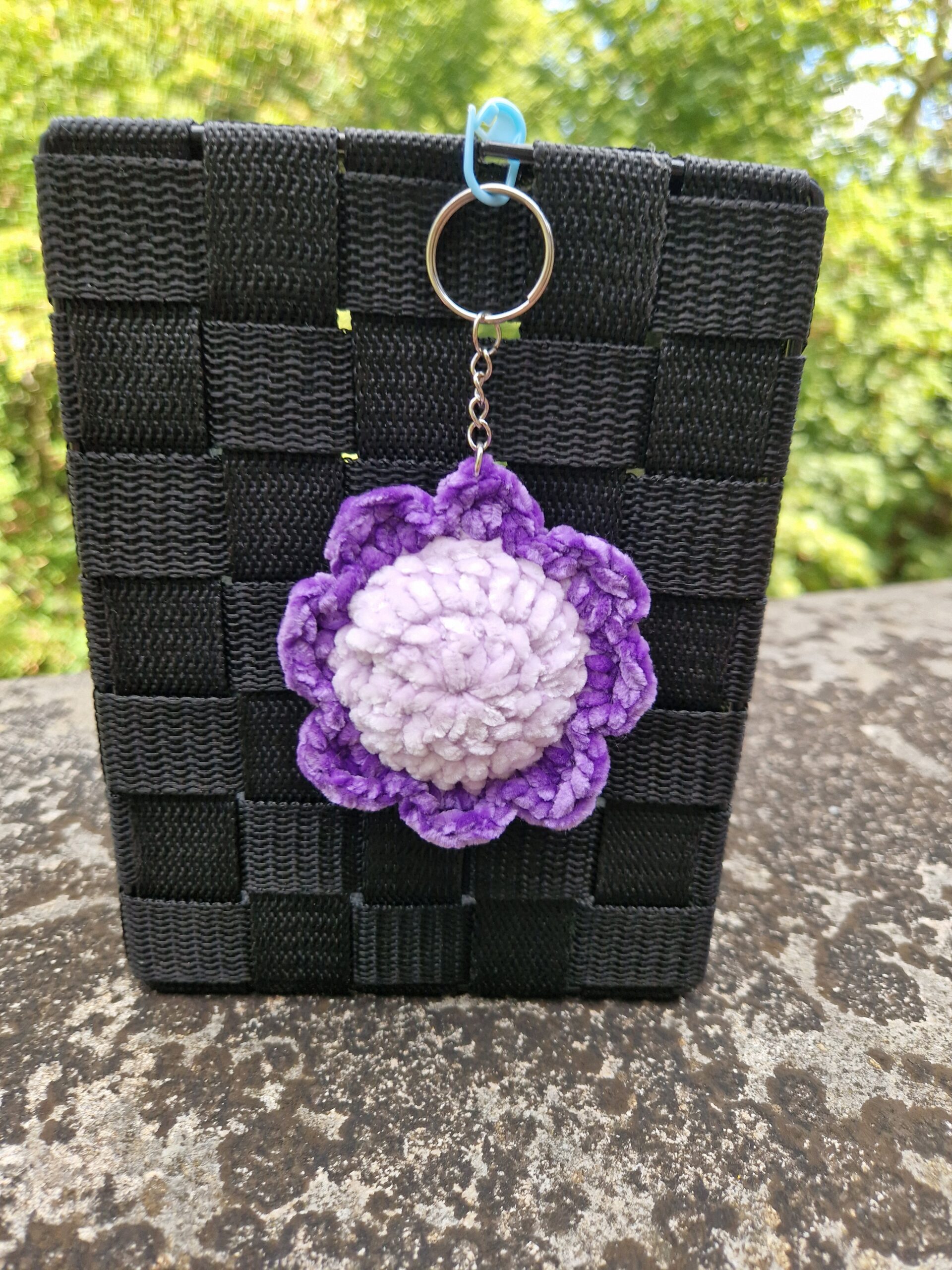 Porte-clé fleur violette – Image 3
