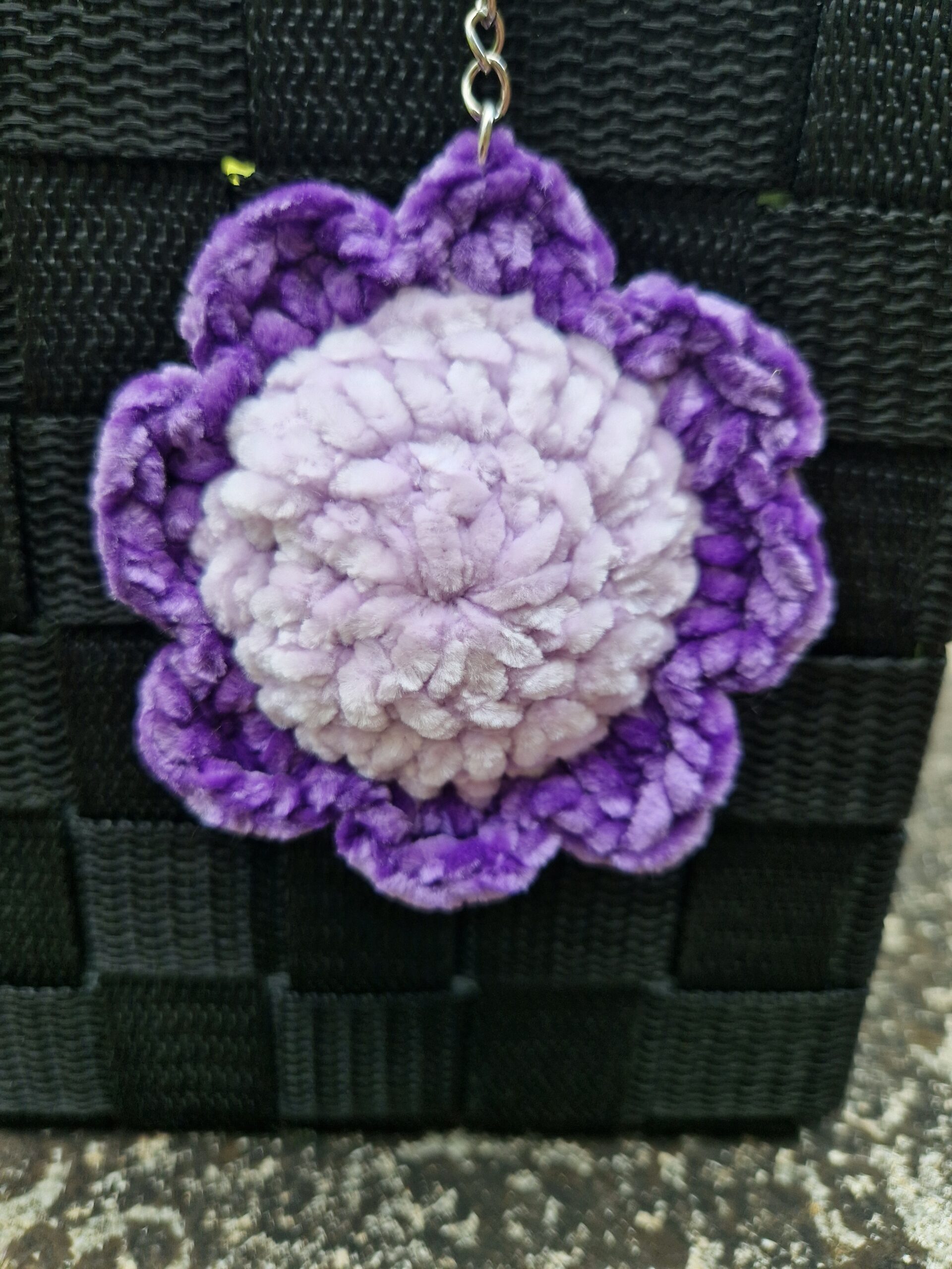 Porte-clé fleur violette – Image 2